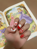 Strawberry Bow Press-On Nails