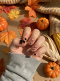 Black Bow Stardust Press-On Nails