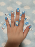 Blue Puppy Stardust Press-On Nails