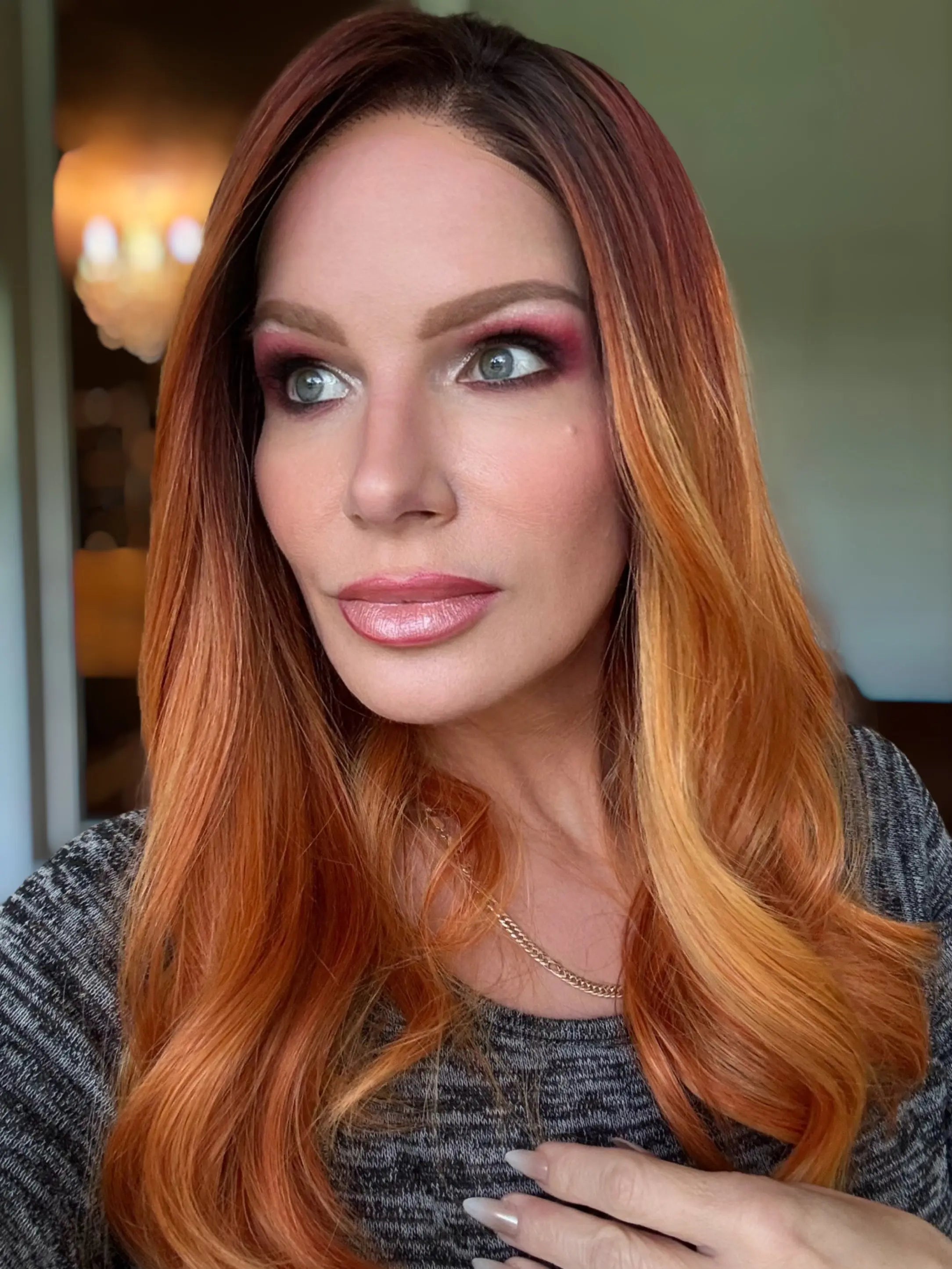 Grunge Copper - Synthetic lace-front glue-less wig Martini Wigs