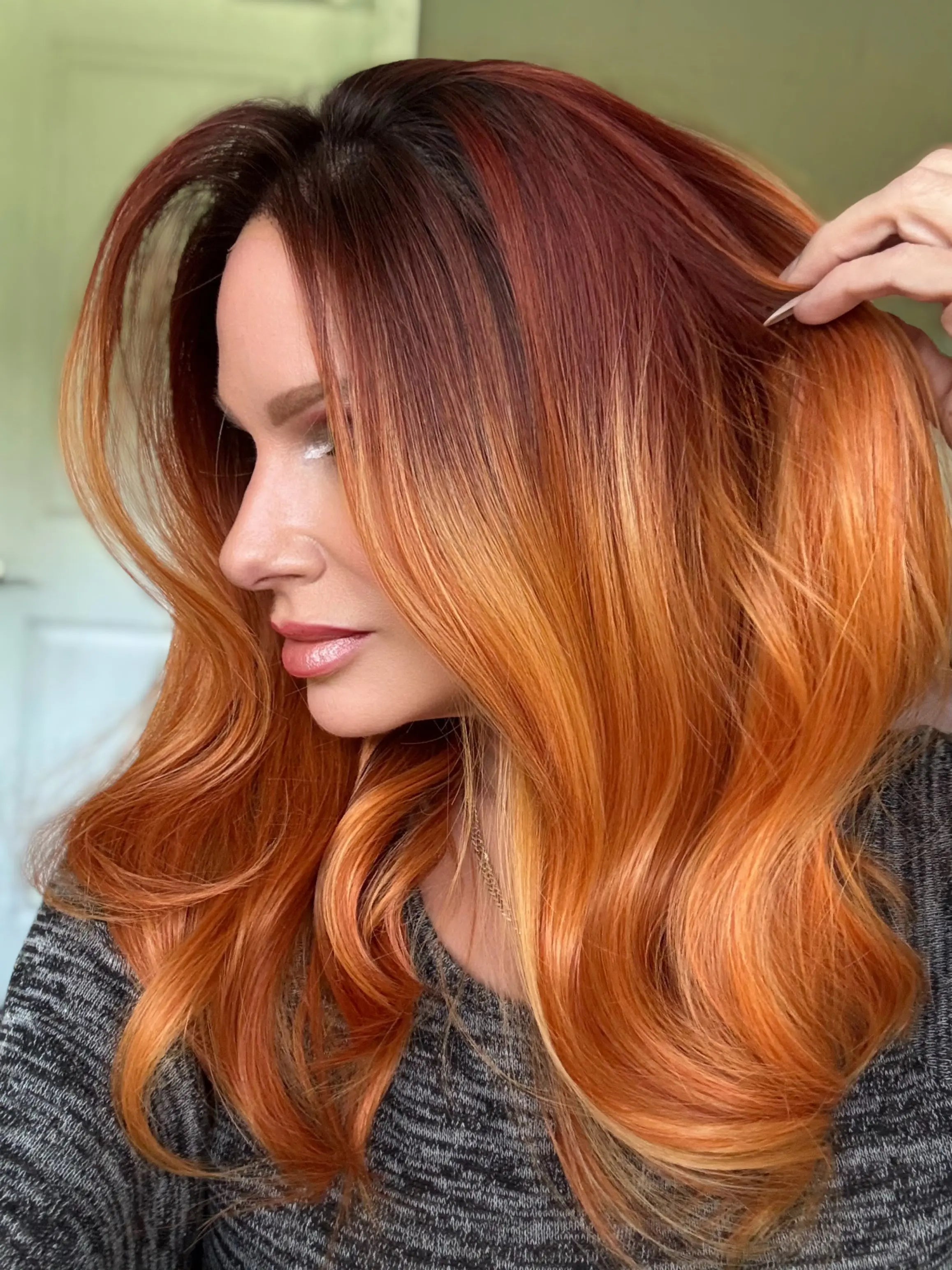 Grunge Copper - Synthetic lace-front glue-less wig Martini Wigs