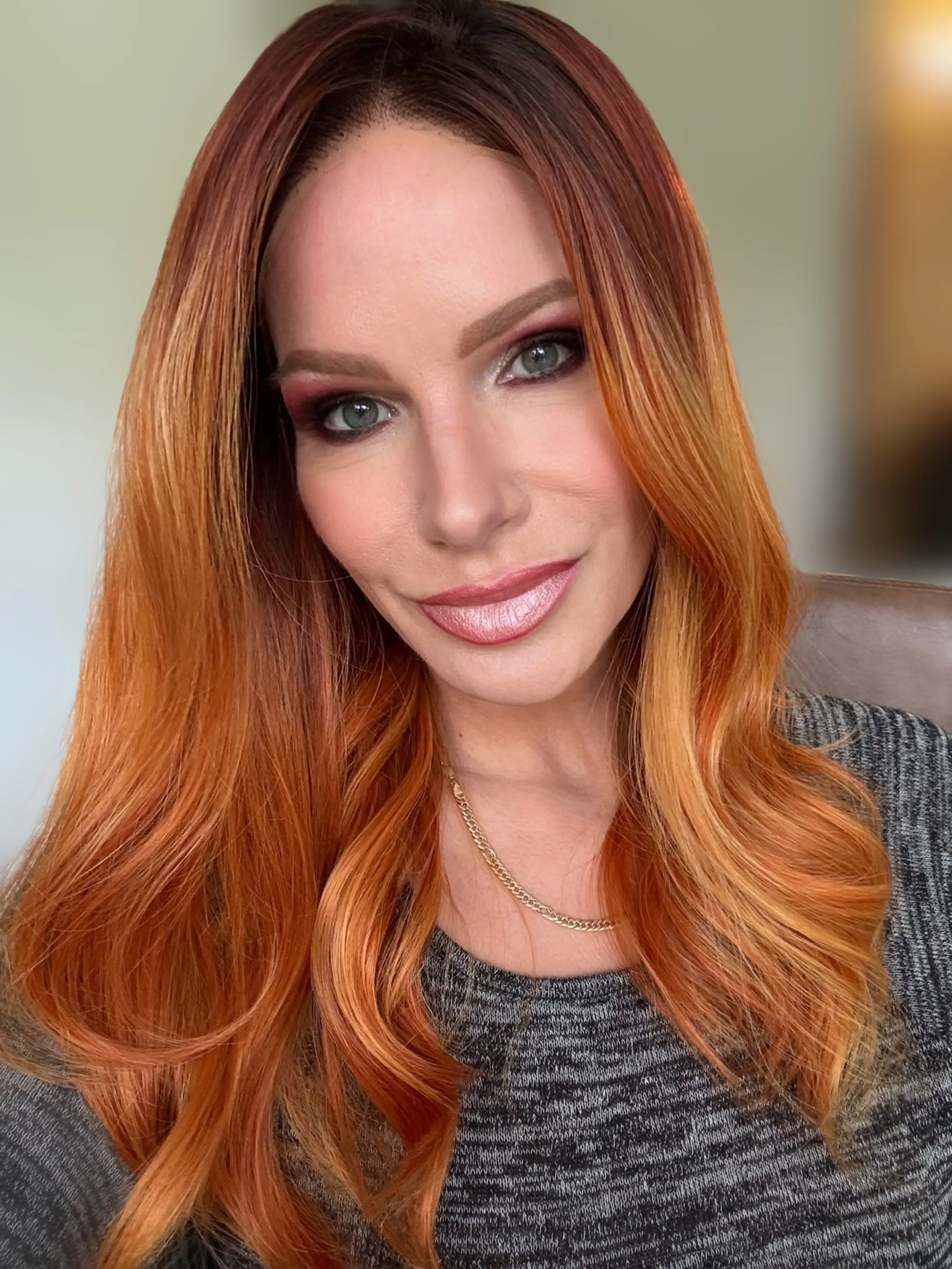 Grunge Copper - Synthetic lace-front glue-less wig Martini Wigs