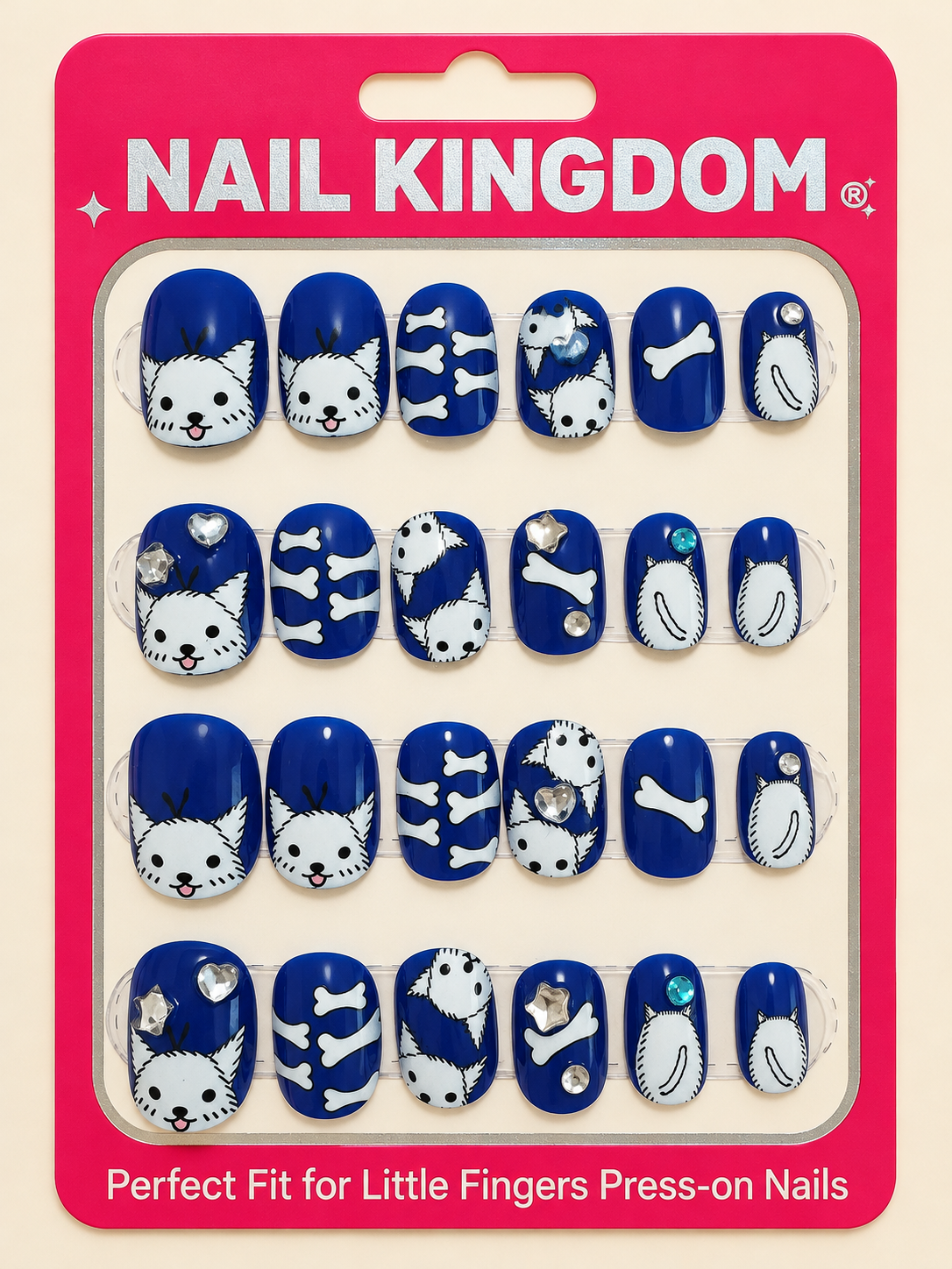 Midnight Paws Press-On Nails