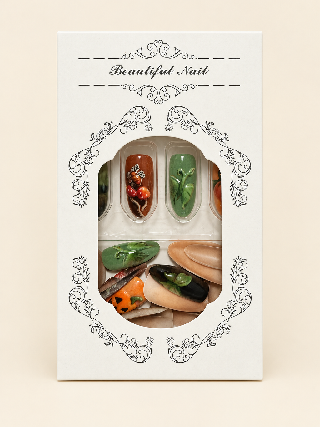 Woodland Mushroom Garden Press-On Nails