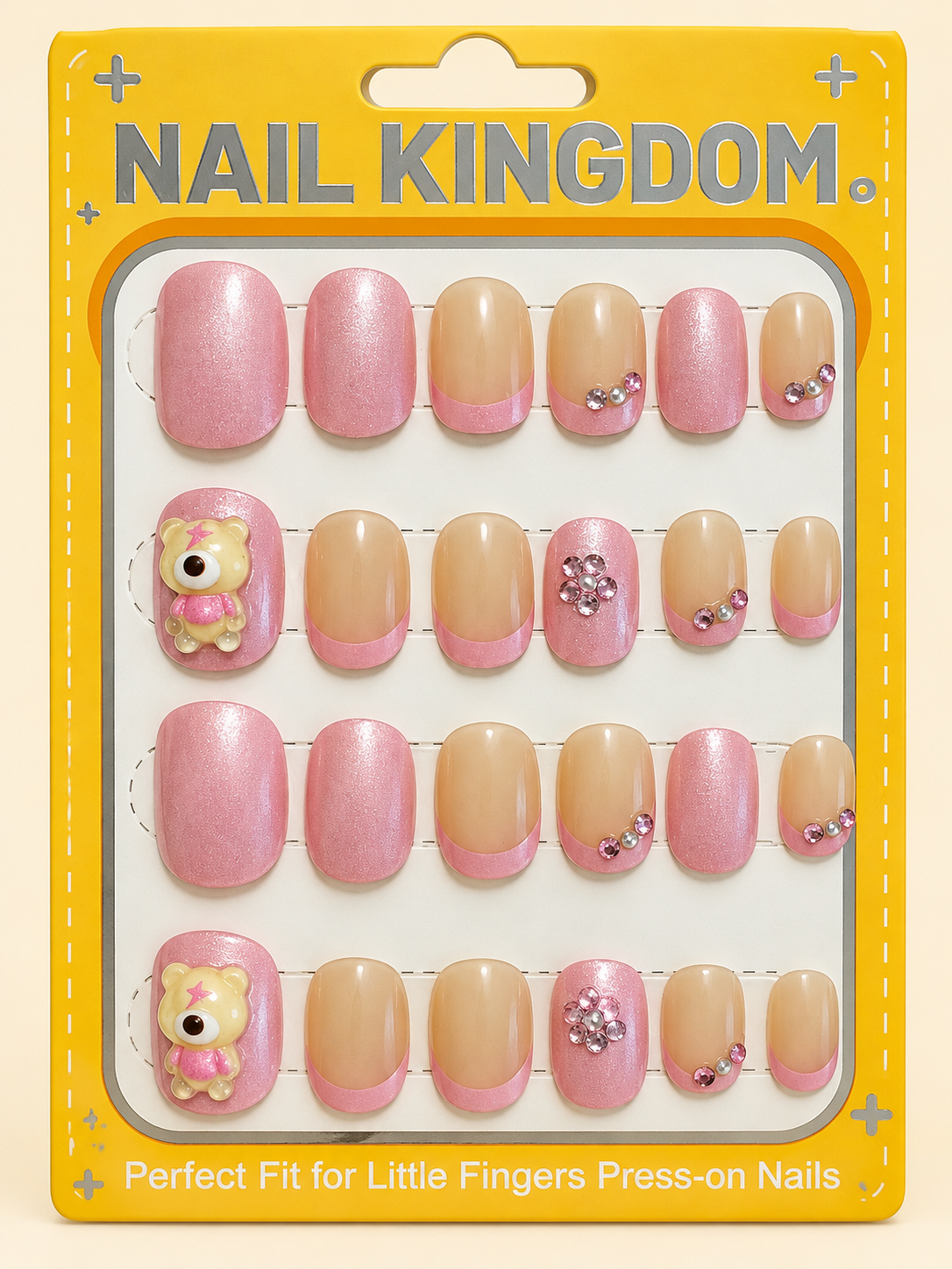 Blush Teddy French Press-On Nails