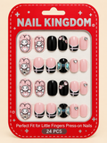 Blush Bear & Bow Press-On Nails