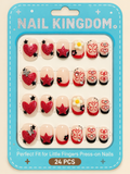 Berry Bow Garden Press-On Nails